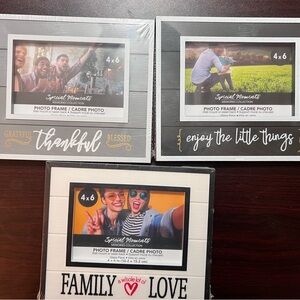 Special Moments Black, White, and Grey Photo Frame Trio